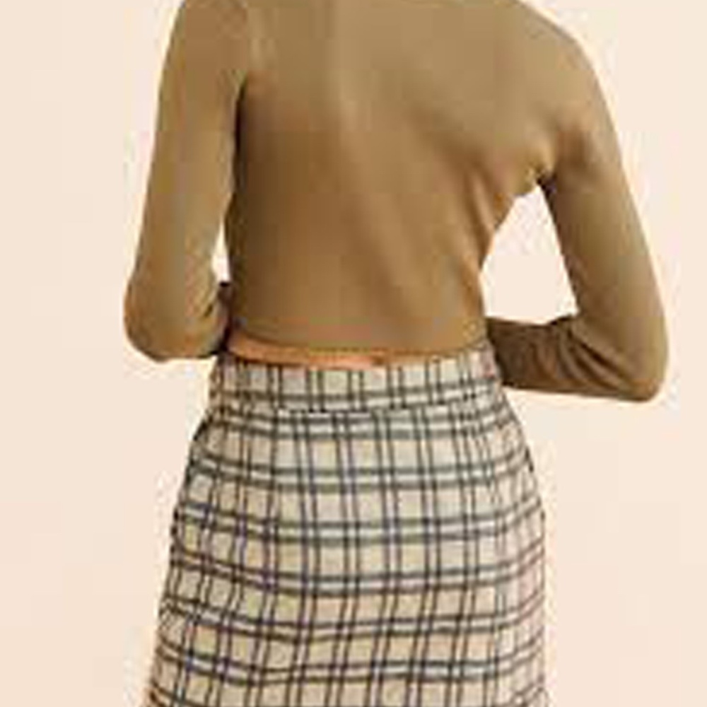 NWT LINE & DOT Lisa Plaid Mini wrap skirt size XS - Picture 10 of 10